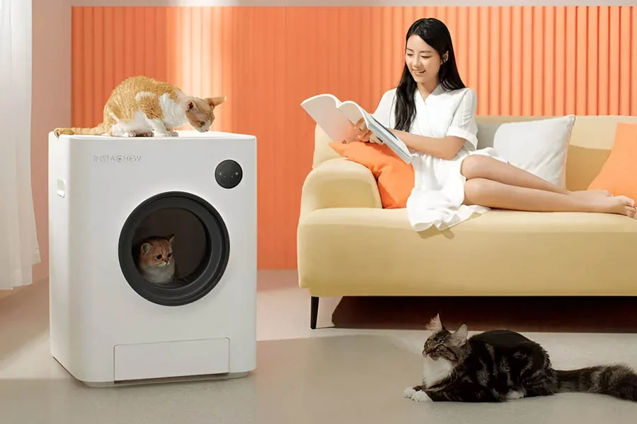 automatic litter box for large cats