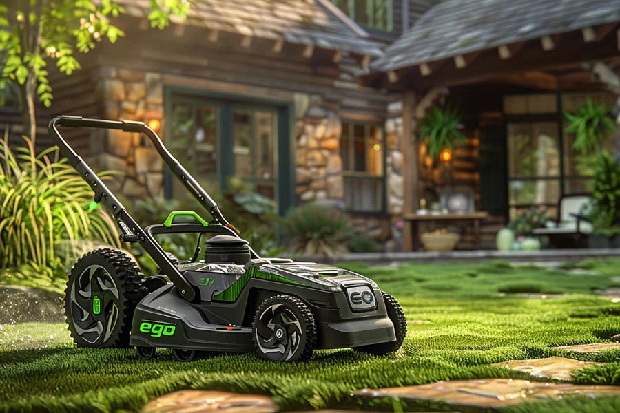 battery self propelled lawn mower