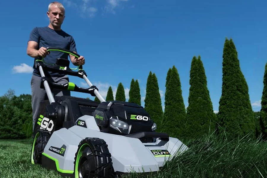 electric mulching mower