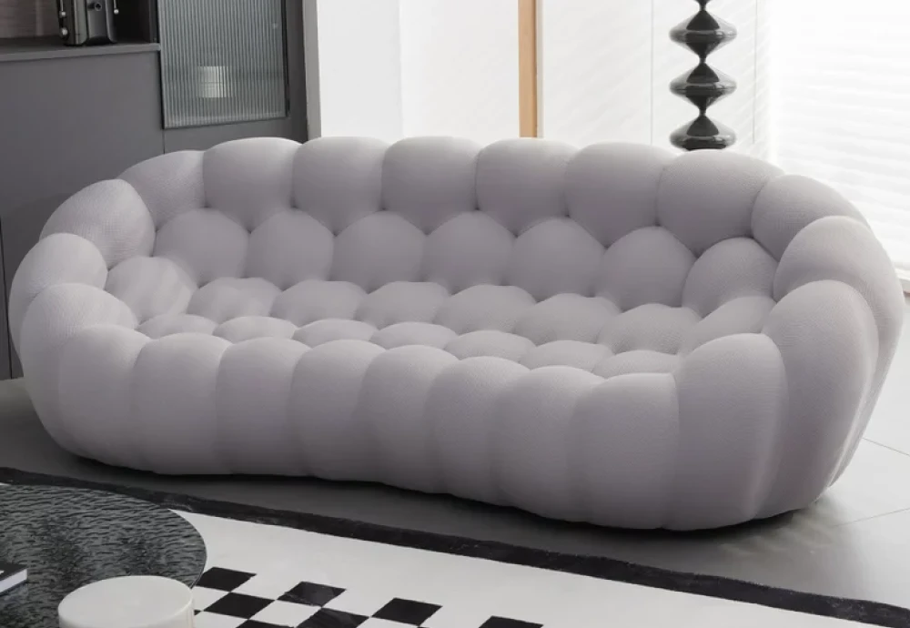 bubble blue couch