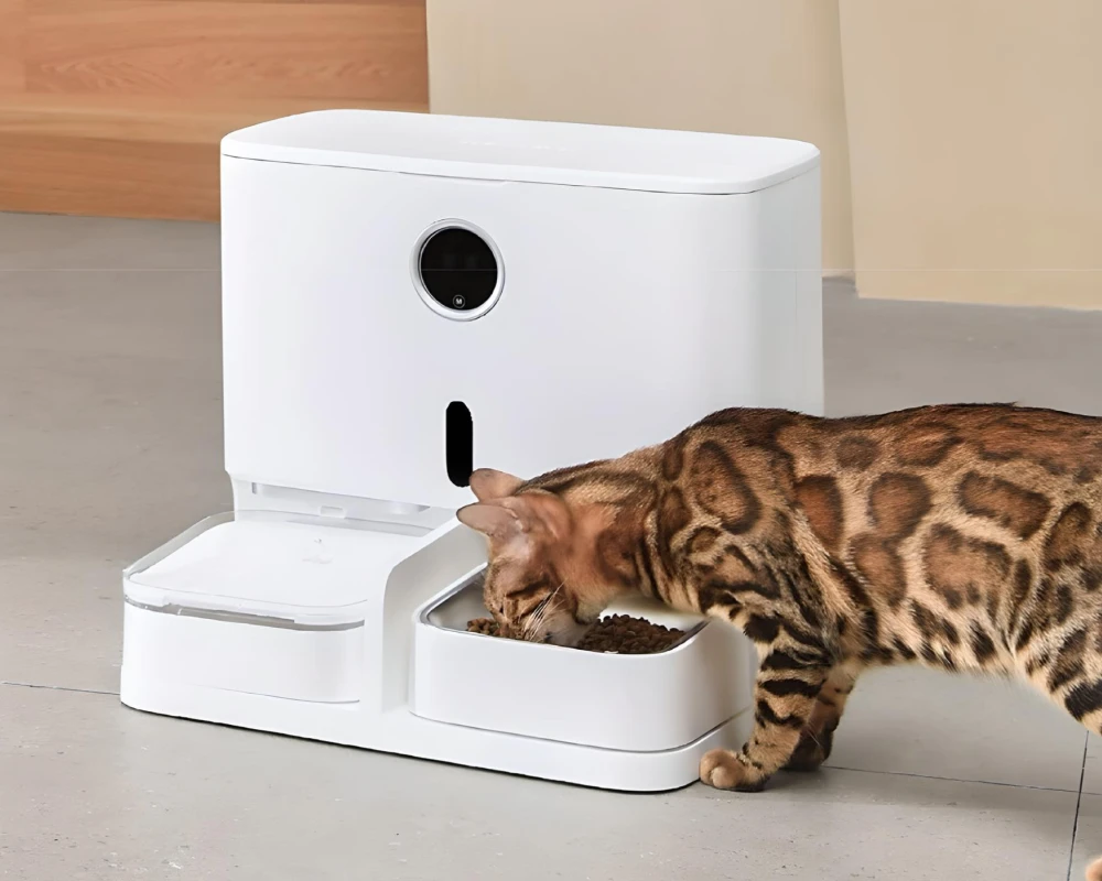 automatic pet feeder with camera