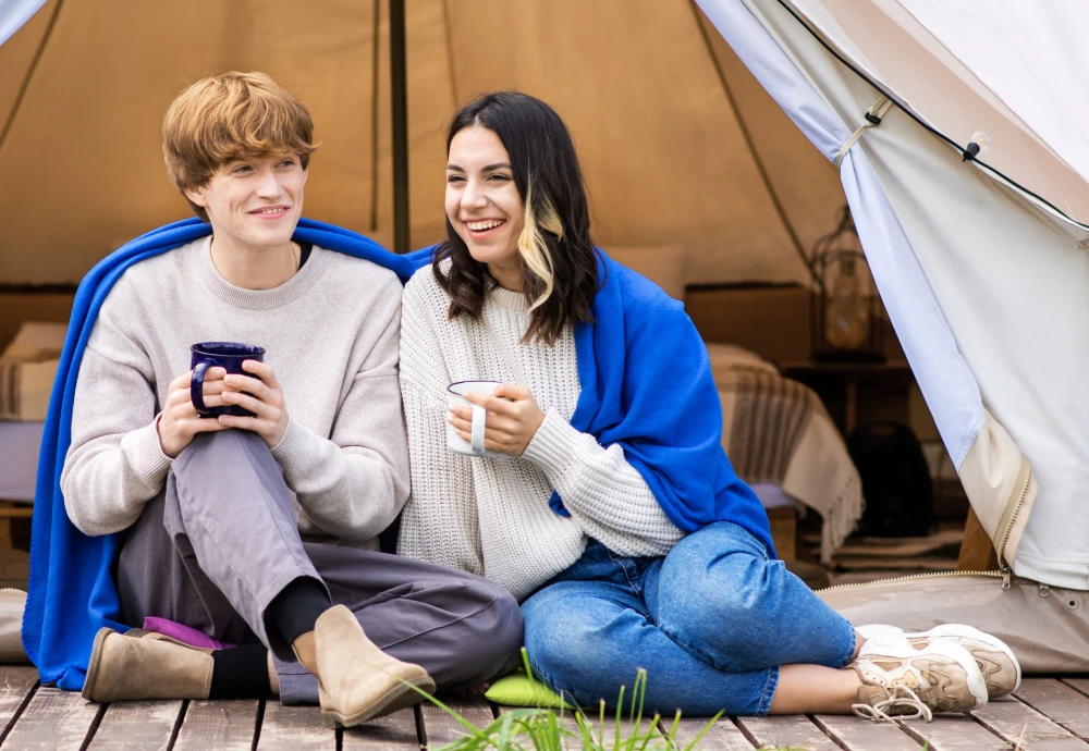 teepee tent with stove hole