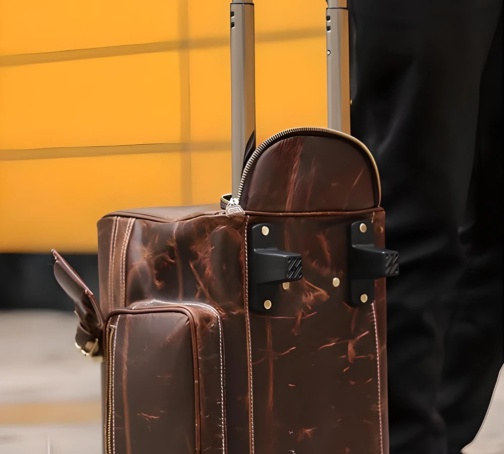 leather carry on case